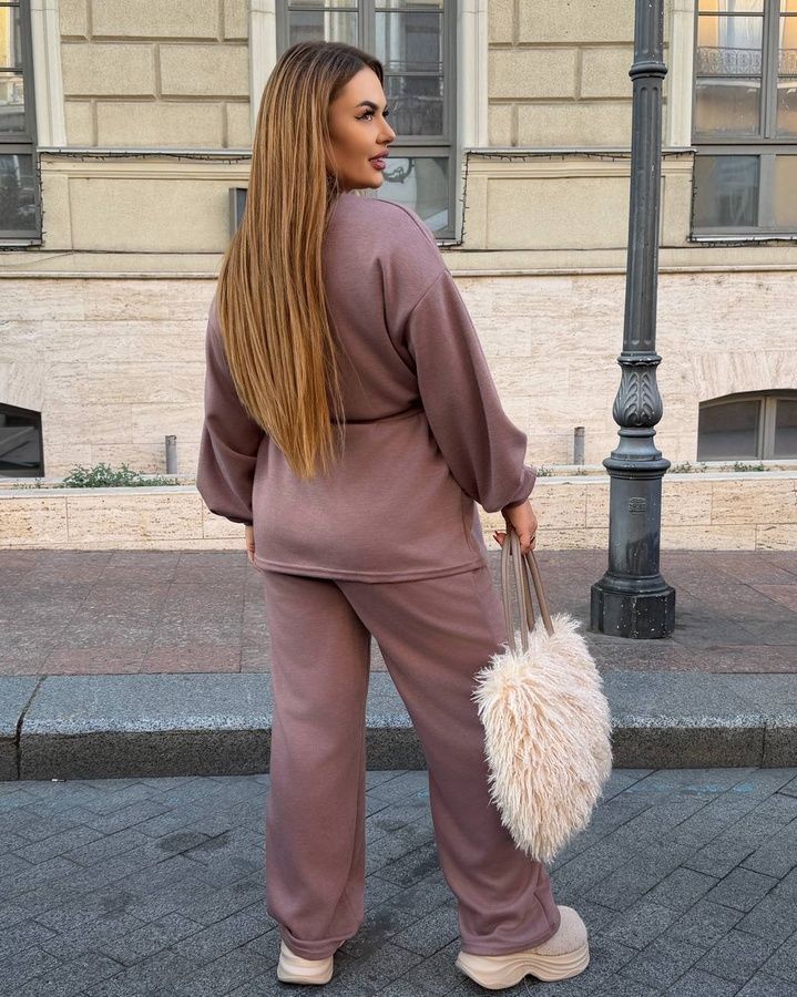 Теплий жіночий костюм SL 255 з двосторонньої ангори SL 255 фото
